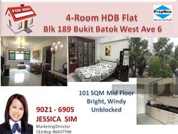 Blk 189 Bukit Batok West Avenue 6 (Bukit Batok), HDB 4 Rooms #118233622